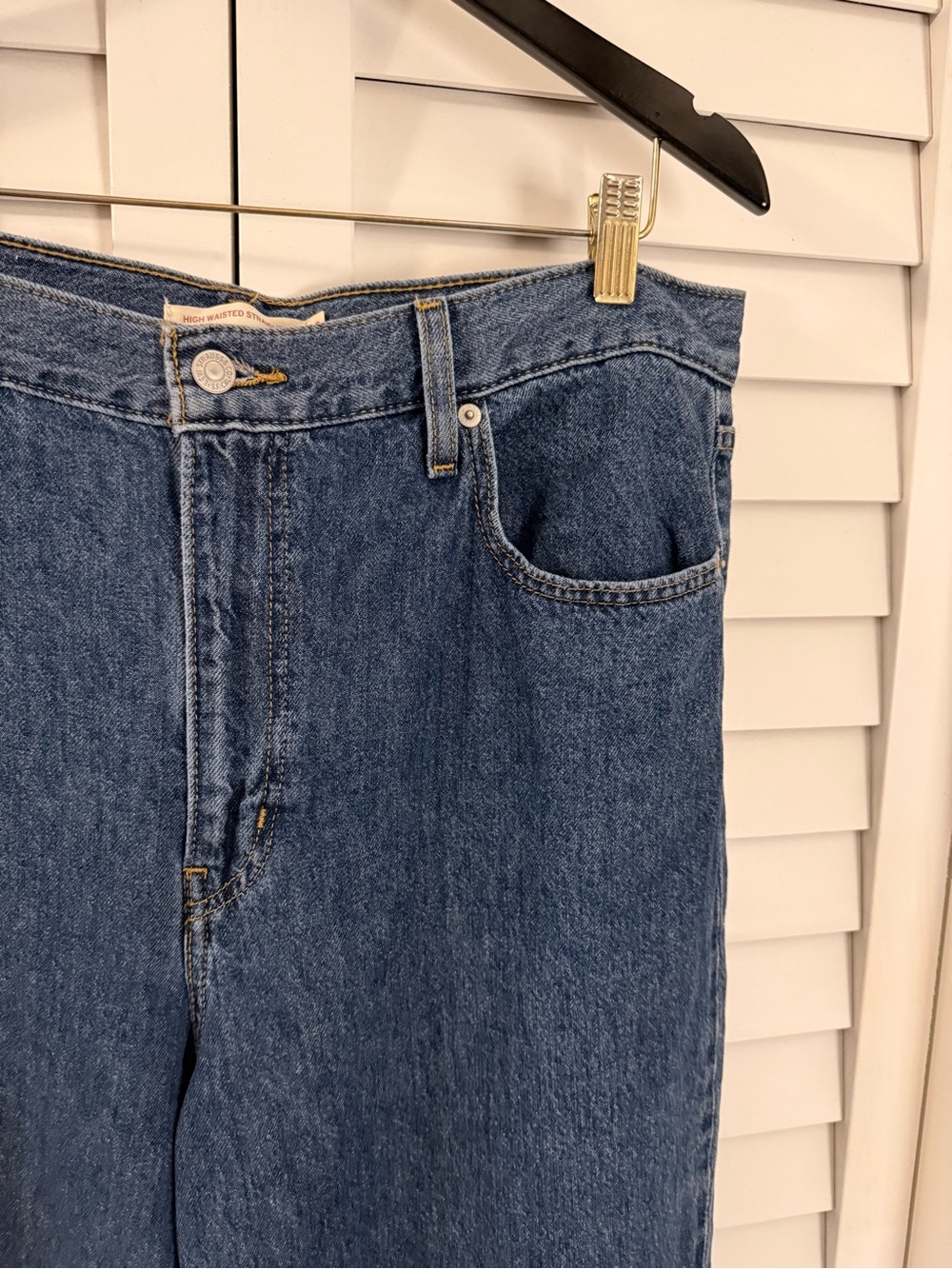 Levi’s Women’s High Waisted Straight Jeans Size 32 - Picture 7 of 14